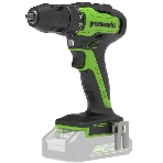 Дрель-шуруповерт GREENWORKS GD24DD35, 24 В, 2 Ач, 35 Нм, бесщеточный, фото 1
