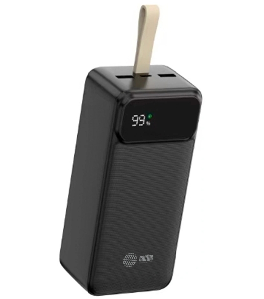 Портативный аккумулятор Cactus CS-PBFSND-40000 40000mAh 65W 3A черный