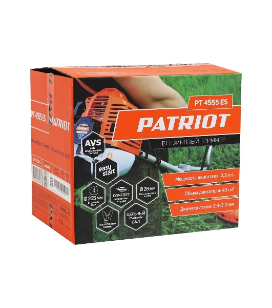 Триммер бензиновый Patriot PT 4555ES Country, 2.5 л.с.