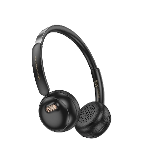Беспроводные/проводные наушники Hoco W62 черный, полноразмерные, Bluetooth + проводной, складная конструкция, до 20 ч.