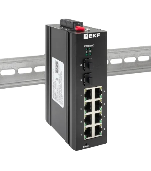 Коммутатор EKF TSX-ML2-2GX/SFP-8GT, 8×1 Гбит/с + 2×1 Гбит/с SFP, управляемый