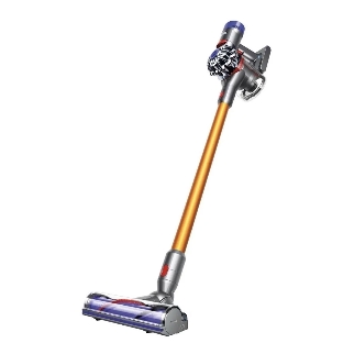 Пылесос Dyson V8 Absolute SV25 желтый/никель, питание от аккумулятора, 115 Вт, уборка сухая, пылесборник 0,54 л