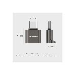 Кард-ридер Vention CLMH0/серый/OTG USB 2.0 CM/MicroSD/USB Type-C/металл, фото9