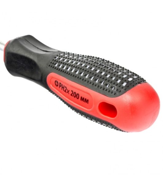 Отвертка Matrix fusion 11442 ph2х 200мм crv 3-х компонентная рукоятка anti slip