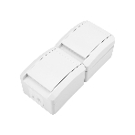 Блок вертикальный 2 розетки Kranz INDUSTRIAL IP54 с заземлением, о/у, белый, фото 1