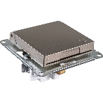 Механизм розетки 1-м СП AtlasDesign 16А IP20 с заземл. защ. шторки с крышкой шампань, фото4