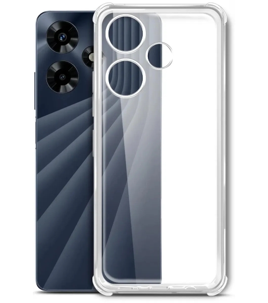 Чехол (клип-кейс) BoraSCO для Infinix Hot 30 Bumper Case прозрачный (72317)