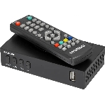 Приставка для цифрового ТВ Hyundai H-DVB440 черный, DVB-T2, DVB-T, DVB-C, HDMI, USB 2.0 x2, фото6