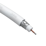 Кабель коаксиальный ЭРА RG-6U CCS/оплетка Al 48проц. PVC Simple 75Ом белый, фото2