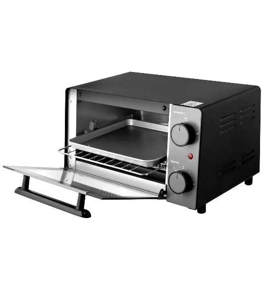 Мини-печь BRAYER BR2600 1200 Вт, 9 л, серебристый