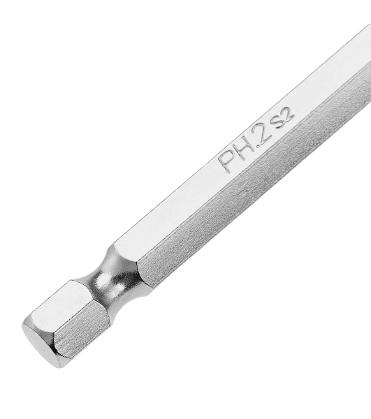 Бита Gross PH2х70мм, сталь S2, шестигр., 10 шт.