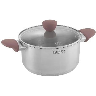 Кастрюля Rondell Bueno RDS-1587 (ST) стальной 1587 Кастрюля с/кр 20 см 2,8 л Bueno Rondell