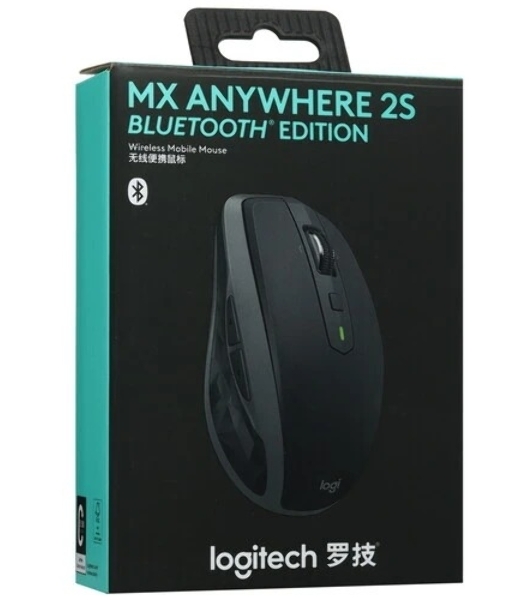 Мышь беспроводная Logitech MX Anywhere 2S графитовый, 4000 dpi, радиоканал, Bluetooth, USB, кнопки - 6