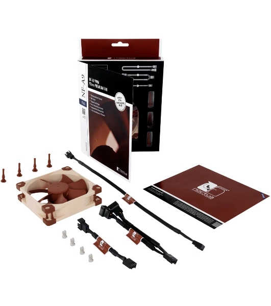 Вентилятор корпусной Noctua NF-A9 PWM, 92 мм, 2000 об/мин, 22.8 дБ, 4 pin PWM, без подсветки