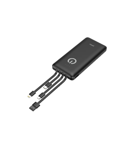 Портативный аккумулятор Powerbank Perfeo ABSOLUTE 10000mah In Micro usb,USB /Out USB,Micro usb,Type-C,Lightning, 2.1А/ черный (PF_B4878)