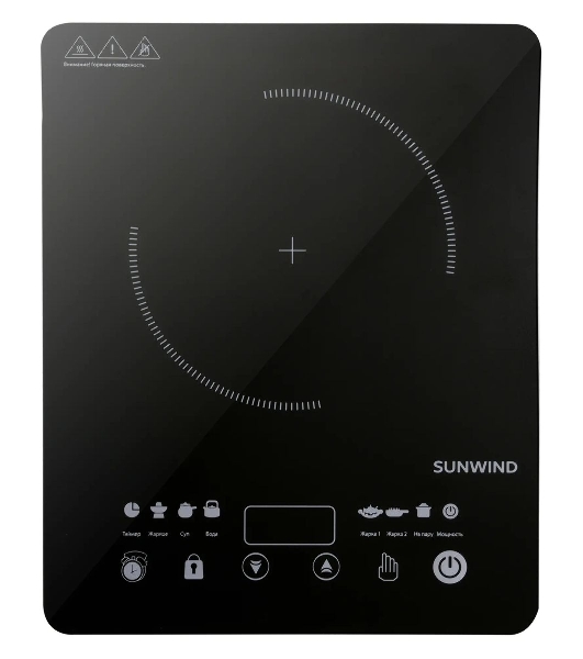 Плита настольная индукционная SunWind SCI-0502 черный стеклокерамика (настольная)