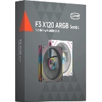 Вентилятор для корпуса PcCooler F3 X120 BK ARGb 120х120x25 черный 4-pin 28.4дБ (F3X120-BKAC012-GL) Ret, фото2