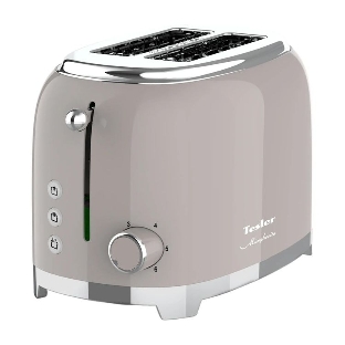 Тостер Tesler TT-260, серый, 815 Вт, 2 слота