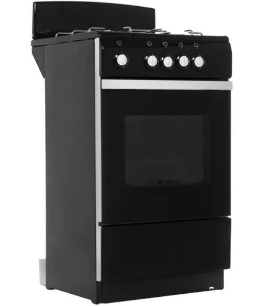 Плита газовая De Luxe 5040.38Г (Щ) черный, конфорок 4 шт, духовка 43 л, 50 см x 85 см x 50 см