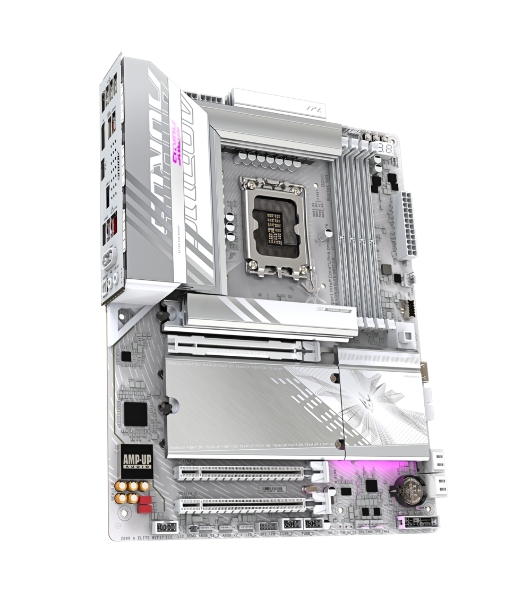 Материнская плата Gigabyte Z890 AORUS ELITE WIFI7 ICE, LGA 1851, Intel Z890, 4xDDR5, 4xSATA, 4xM.2, 1xPCIe 5.0 x16, 2xPCIe 4.0 x4, 1xDP, 1xUSB-C (DP), 1x 2.5Gb LAN, 4xUSB-A 2.0, 3xUSB-A 3.2 Gen 1, 2xUSB-A 3.2 Gen 2, 1xUSB-C 3.2 Gen 2 (Thunderbolt 4), 2x3.5 мм, 7.1, ATX