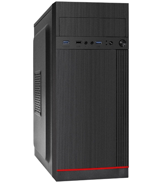 Компьютерный корпус Miditower ExeGate AA-442U2-UNS500 (ATX, БП UNS500 с вент. 12см, 1хUSB+2хUSB 3.0, аудио, черный)