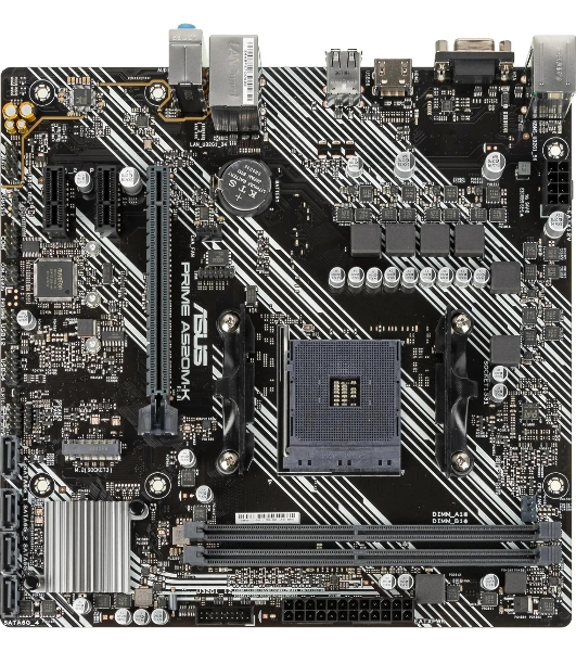 Материнская плата ASUS PRIME A520M-K, AM4, AMD A520, 2xDDR4, 4xSATA, 1xM.2, 1xPCIe 3.0 x16, 1xPCIe x1, 1xHDMI, 1xVGA, 1x 1Gb LAN, 2xUSB-A 2.0, 4xUSB-A 3.2 Gen 1, 3x3.5 мм, 7.1, mATX