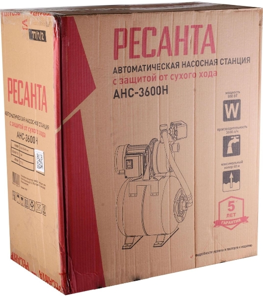 Насосная станция центробежный Ресанта АНС-3600Н 800Вт 3600л/час (77/1/2)
