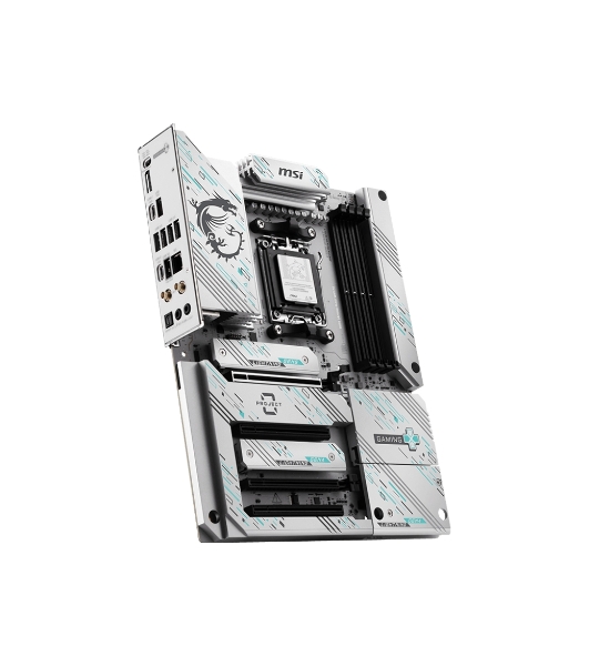 Материнская плата MSI B850 GAMING PLUS WIFI PZ, AM5, AMD B850, 4xDDR5, 4xSATA, 3xM.2, 1xPCIe 5.0 x16, 1xPCIe 4.0 x4, 2xPCIe 3.0 x1, 1xDP, 1x5Gb LAN, Wi-Fi 7, Bluetooth 5.4, 2xUSB-C 10Gbps, 1xUSB-C 5Gbps, 1xUSB-A 10Gbps, 1xUSB-A 5Gbps, 4xUSB-A 2.0, 3x3.5 мм, 7.1, ATX