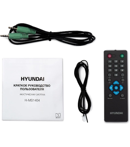 Микросистема Hyundai H-MS1404 черный 30Вт FM USB BT SD