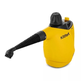 Пароочиститель ручной Kitfort КТ-9140-1 1050Вт черный/желтый