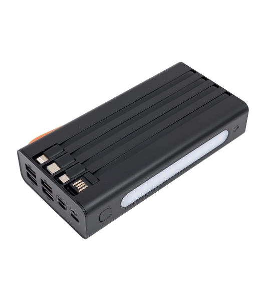 Портативный аккумулятор More choice (4620202550576) PB22-30 с кабелем 2USB 2.1A - 30000mAh черный