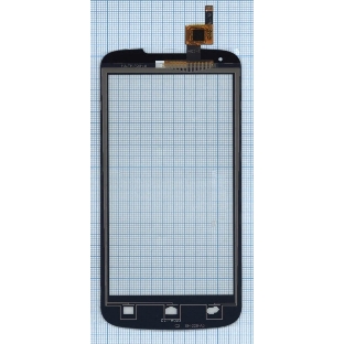 Сенсорное стекло (тачскрин) для Huawei Ascend Y520 (D2Y520-U22), черное