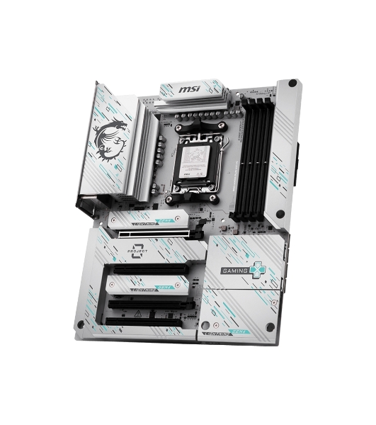 Материнская плата MSI B850 GAMING PLUS WIFI PZ, AM5, AMD B850, 4xDDR5, 4xSATA, 3xM.2, 1xPCIe 5.0 x16, 1xPCIe 4.0 x4, 2xPCIe 3.0 x1, 1xDP, 1x5Gb LAN, Wi-Fi 7, Bluetooth 5.4, 2xUSB-C 10Gbps, 1xUSB-C 5Gbps, 1xUSB-A 10Gbps, 1xUSB-A 5Gbps, 4xUSB-A 2.0, 3x3.5 мм, 7.1, ATX