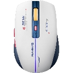Мышь беспроводная Defender Dila MM-282 белый/синий, 1800 dpi, радиоканал, USB, кнопки - 6, фото 1