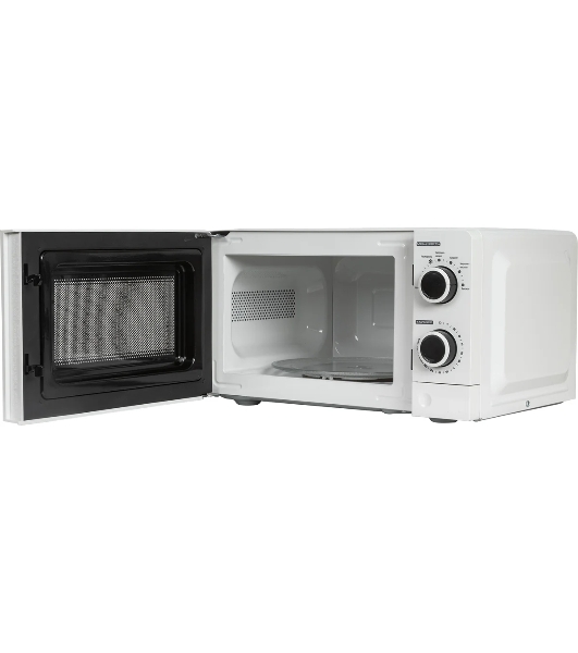 Микроволновая печь JVC JK-MW121M белый, 20 л, 700 Вт, переключатели - поворотный механизм