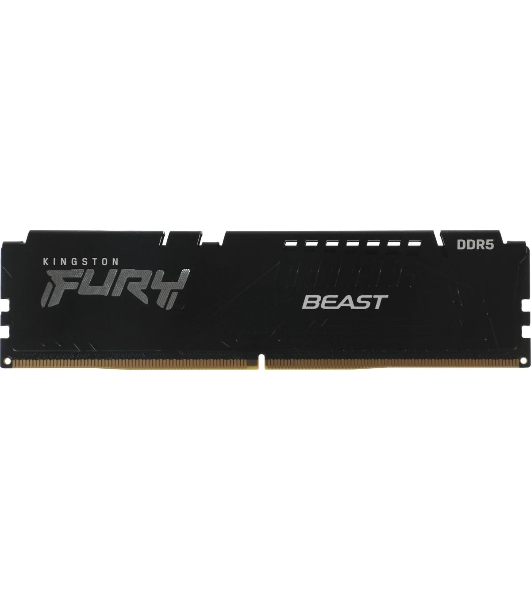Оперативная память Kingston Fury Beast, DDR5, 32GB (2x16GB), 5600MHz, CL36, DIMM, с радиаторами, черный