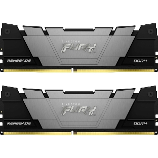 Оперативная память Kingston Fury Renegade, DDR4, 16GB (2x8GB), 3200MHz, CL16, DIMM, с радиатором, серый/черный