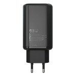 Сетевое зарядное устройство MORE CHOICE NC79a 1USB+2Type-C 3.0A PD 65W быстрая зарядка для Type-C 2м, черный, фото6