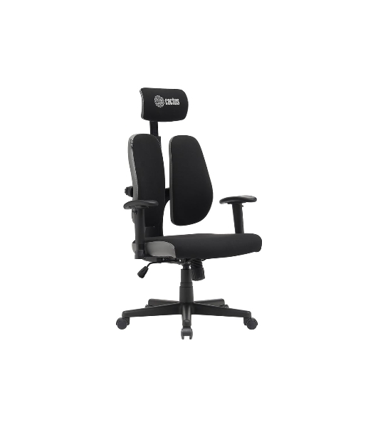Кресло Cactus CS-CHR-MC03-BKGY черный, сетка