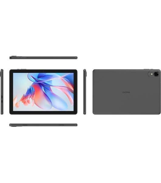 Планшет Digma K10 PLUS 10.1', 4Gb, 64Gb, 3G, 4G LTE, Android 15, серый