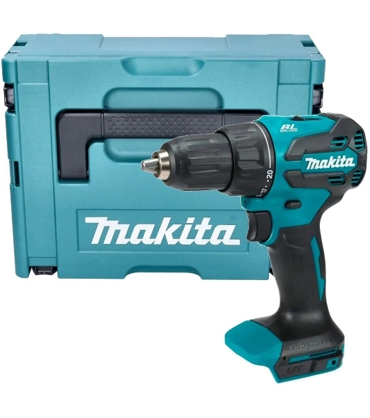 Дрель-шуруповерт Makita DHP490SF1J, 18 В, 3 Ач, 50 Нм, бесщеточный, ударный