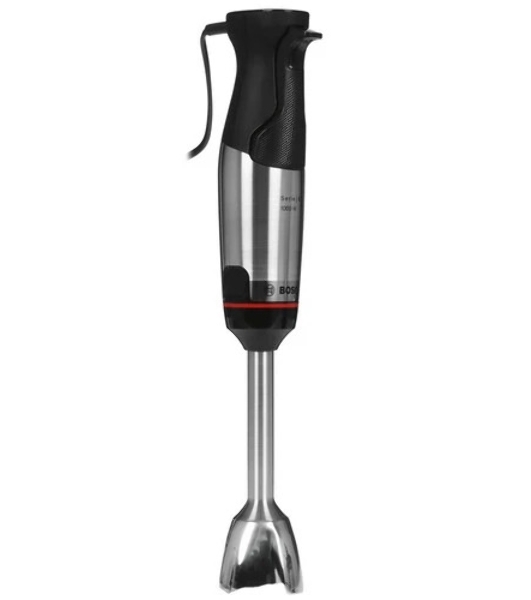 Блендер погружной Bosch MSM6M622 черный, 1000 Вт, плавная регулировка, турбо