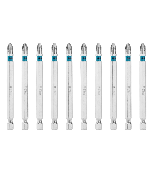 Бита Gross PH2х90мм, сталь S2, шестигр., 10 шт.