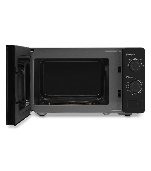 Микроволновая печь Hyundai HYM-M2010 черный, 20 л, 700 Вт, переключатели - поворотный механизм
