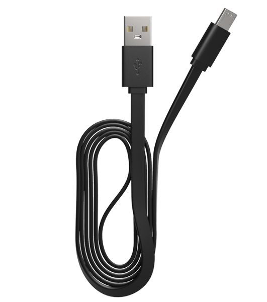 Кабель Maxvi MC-01F black USB-A - microUSB, 2A Плоский кабель, ток макс. нагрузки 2А, макс. напряжение 5V; стандарт USB 2.0; длина 1м, материал PVC, черный