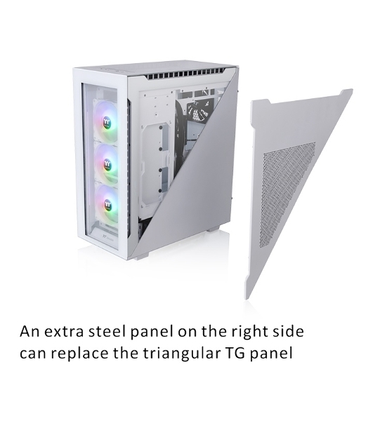 Компьютерный корпус Thermaltake Divider 500 TG Snow ARGb CA-1T4-00M6WN-01 White/Win/SPCC/Tempered Glass*4/120мм ARGb Fan*3/120мм Standard Fan*1 (527897)