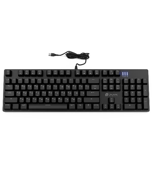 Клавиатура Oklick 990 G2 проводная, USB Type-A, чёрный