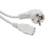 Шнур питания Lanmaster LAN-PP13/SHA-1.0-WH C13-Schuko проводник.:3x0.75мм2 1м 220В 10А белый, фото 1