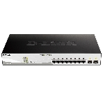 Коммутатор D-Link DGS-1210-10MP/F1A, 8×1 Гбит/с + 2×1 Гбит/с SFP, настраиваемый, фото 1