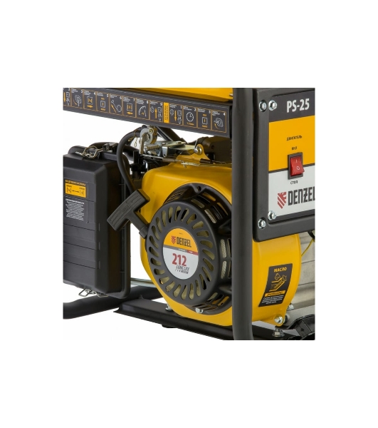 Электрогенератор бензиновый Denzel PS 25, 2.5 кВт, 85 дБ, 37 кг
